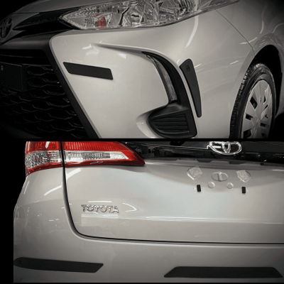Set protectores de paragolpes Antibump® SX7 Toyota Yaris Adhesivo Tesa® | Espesor 7mm