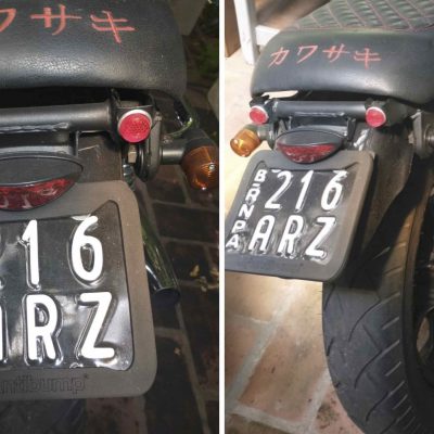 Protector para patente de Motos clásicas (Argentina) CM9