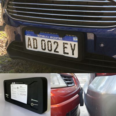 Protector frontal Antibump® Paragolpes y Patente Ford Focus, Fiesta y Ka Ver. STM30mm